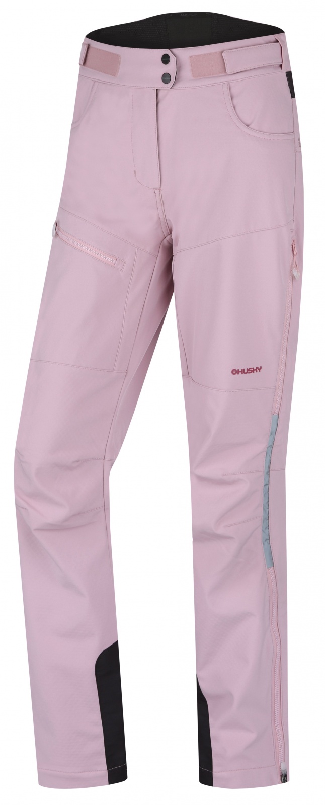Husky Keson L faded pink, L Dámske softshellové nohavice