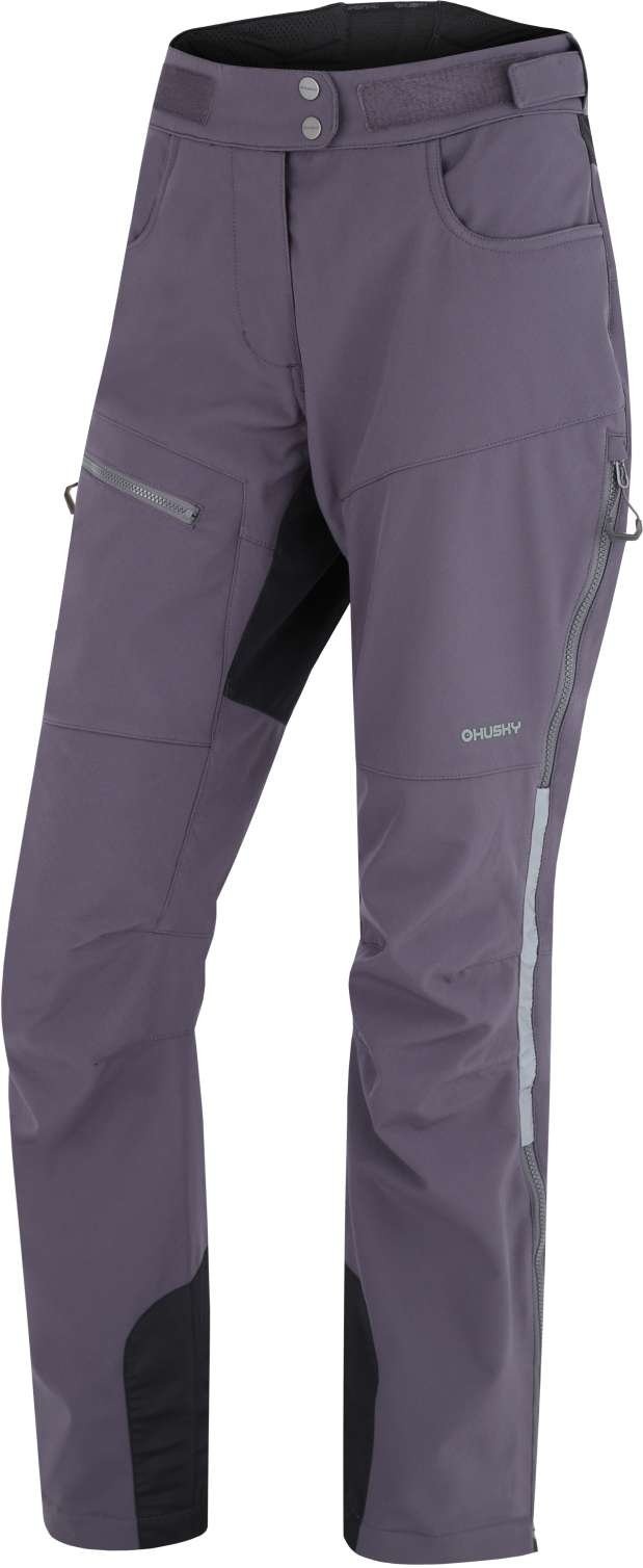 Husky Keson L graphite, S Dámske softshellové nohavice