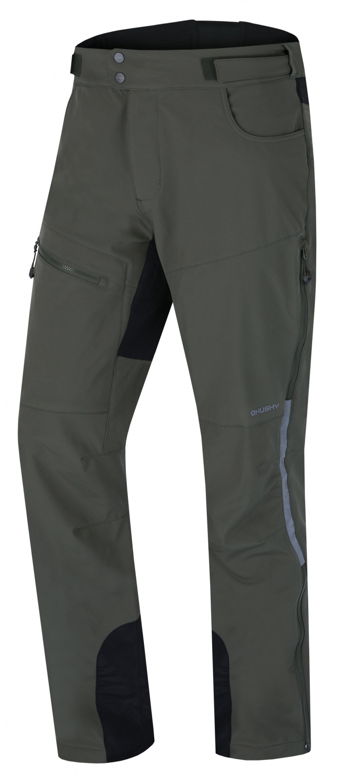 Husky Keson M dark khaki, M Pánské softshell kalhoty