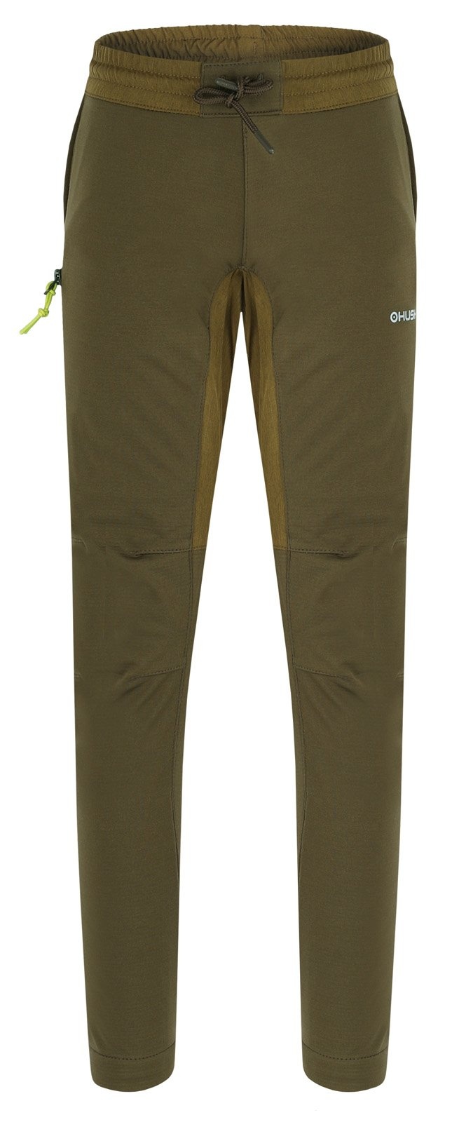 Husky Klassum K tm. khaki, 140 Detské softshellové nohavice