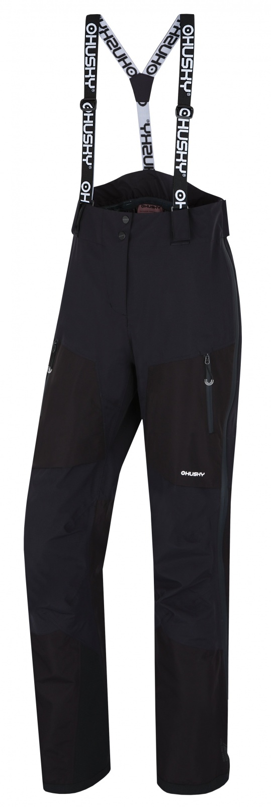 Husky Komy L black, M - long Dámske hardshell nohavice