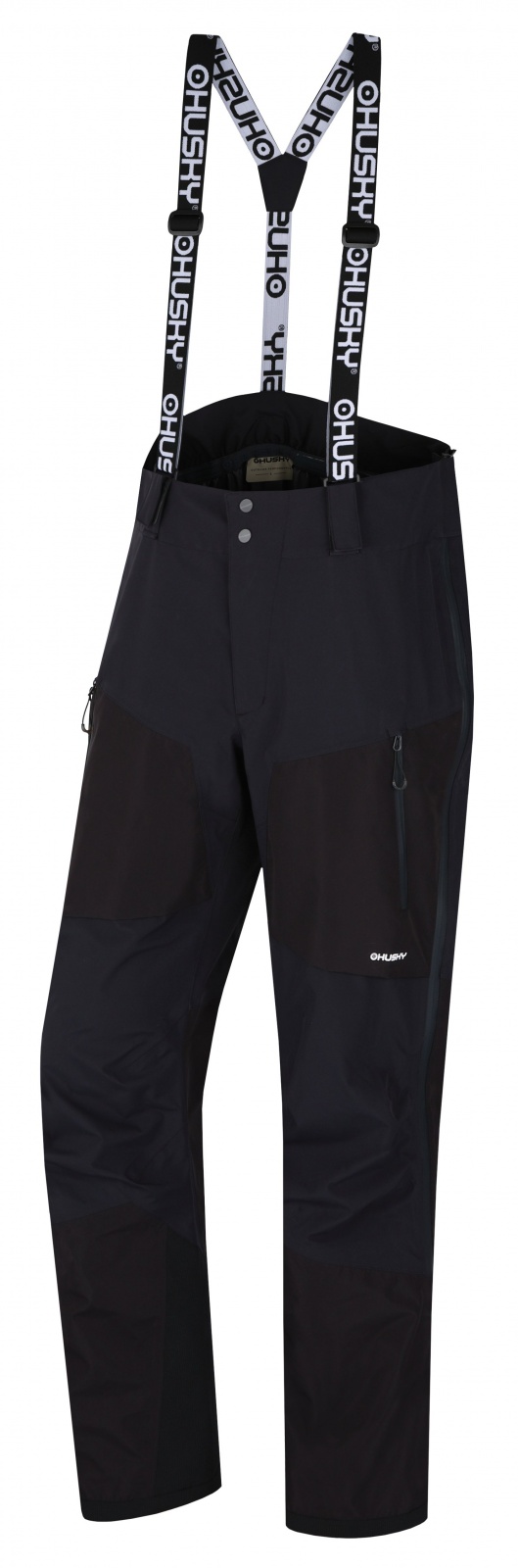 Husky Pánske hardshell nohavice Komy M black, XXXL - long