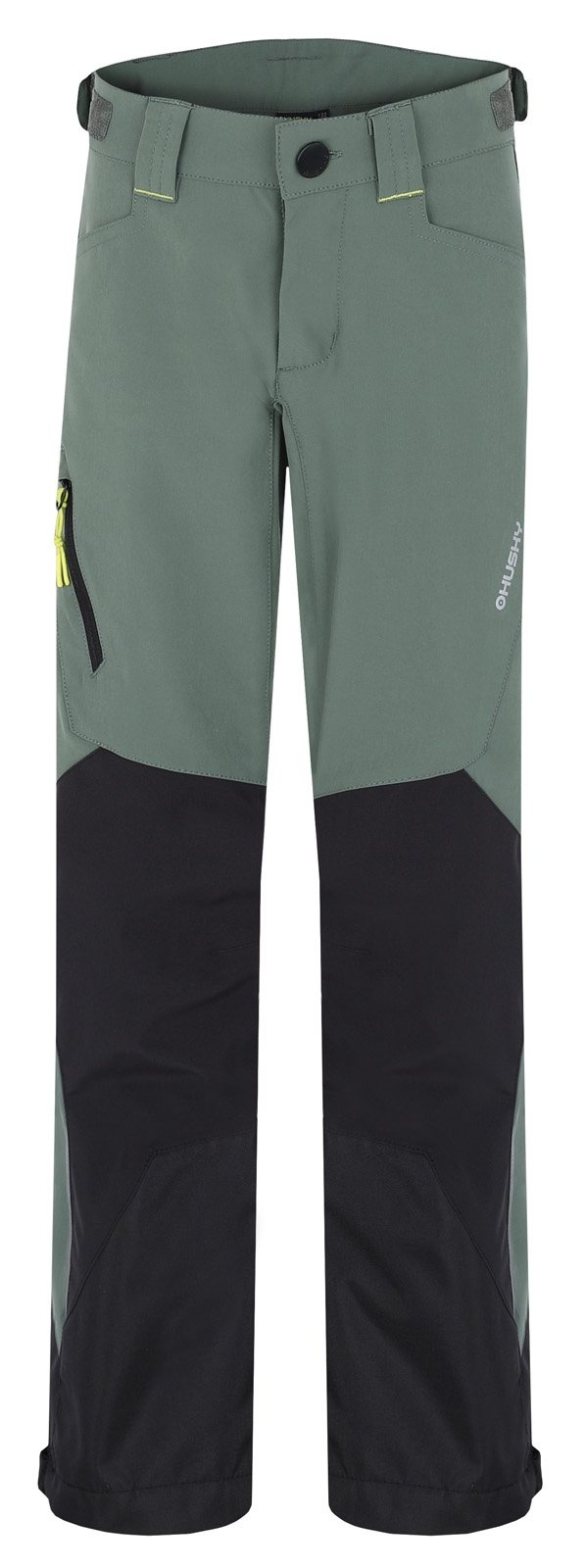 Husky Krony K zelená, 164 Detské outdoor nohavice