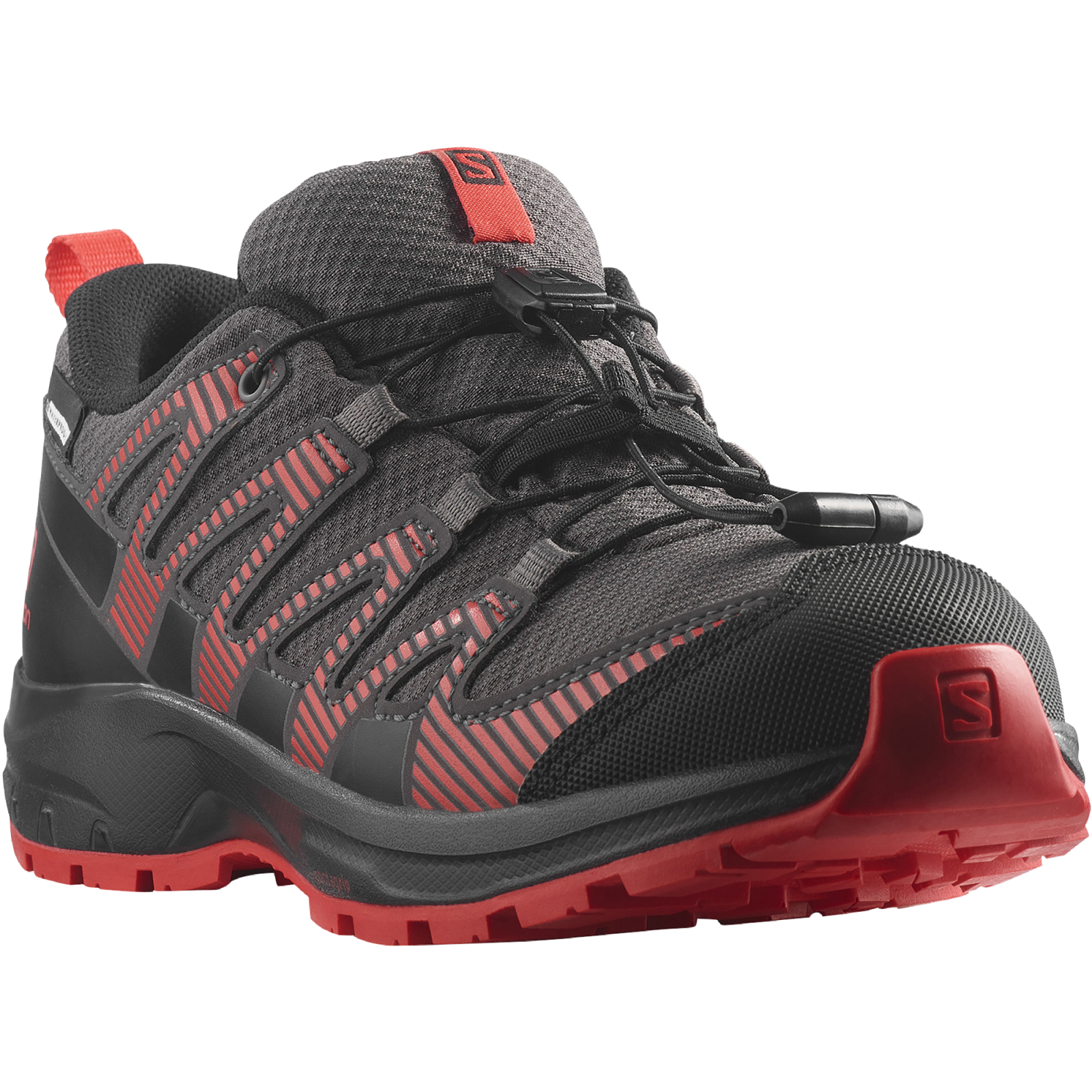 Salomon Xa Pro V8 cswp Magnet/Black/Poppy Red, EU 32 Detské topánky