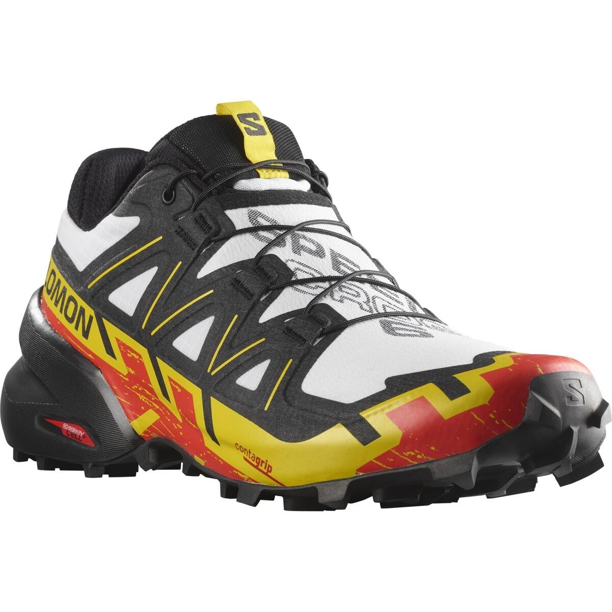 Salomon  Speedcross 6 White/Black/Empire Yellow, EU 46 ⅔ Pánske topánky