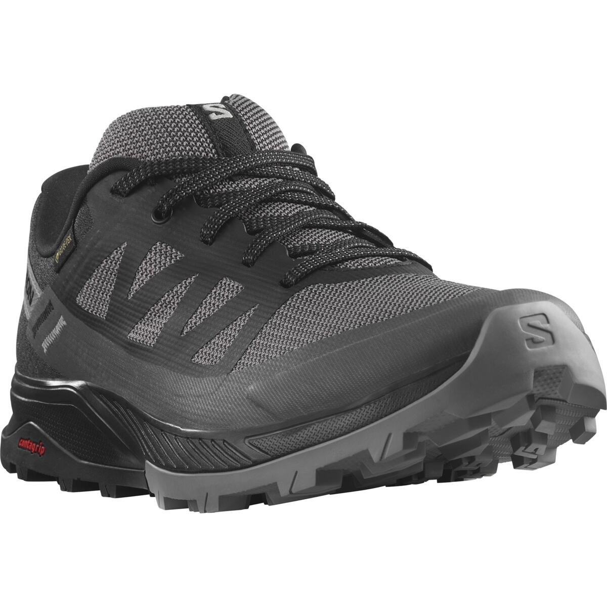 Salomon OUTRISE GTX Black/Magnet/Gull, 38 Dámske turistické topánky