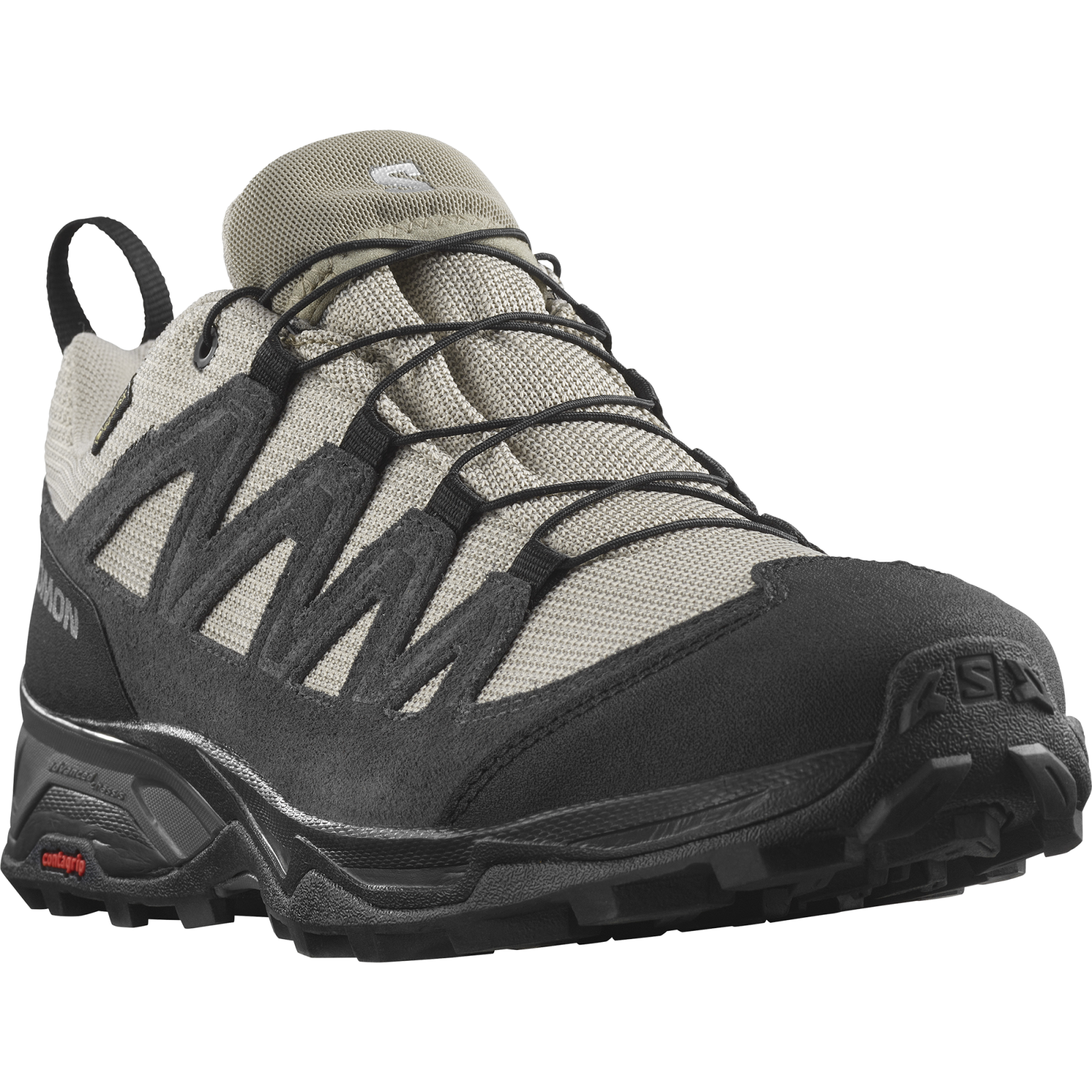 Salomon X Ward Leather GTX Vintage Kaki/Black/Pewter, 46 Pánske topánky