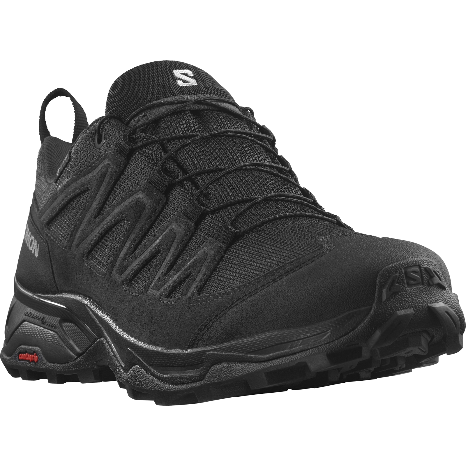 Salomon X Ward Leather GTX Black/Black/Black, 42 Pánske topánky