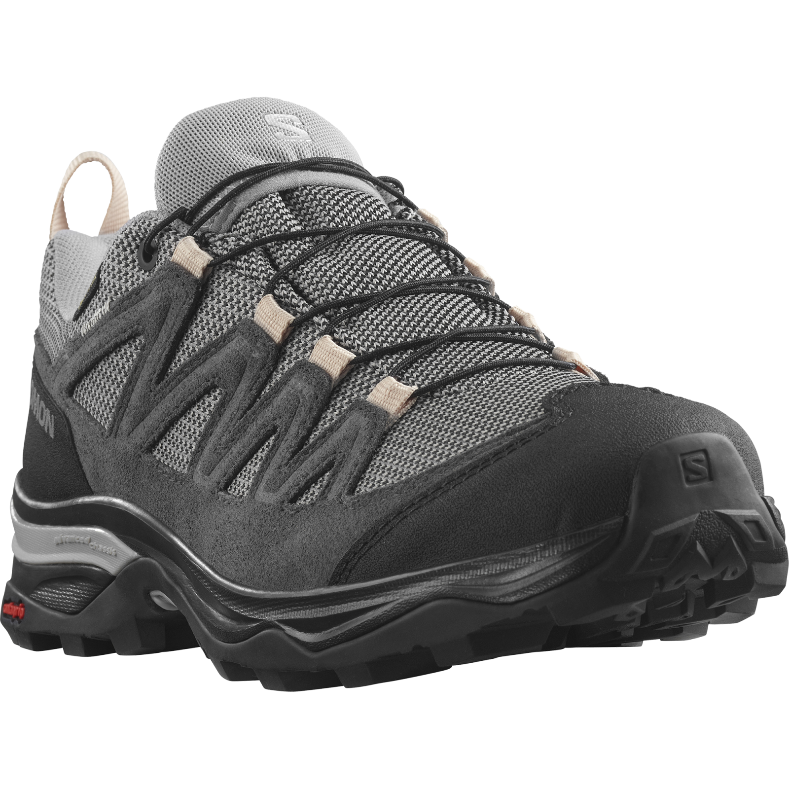 Salomon X Ward Leather GTX Gull/Black/Ebony, 38 Dámske topánky