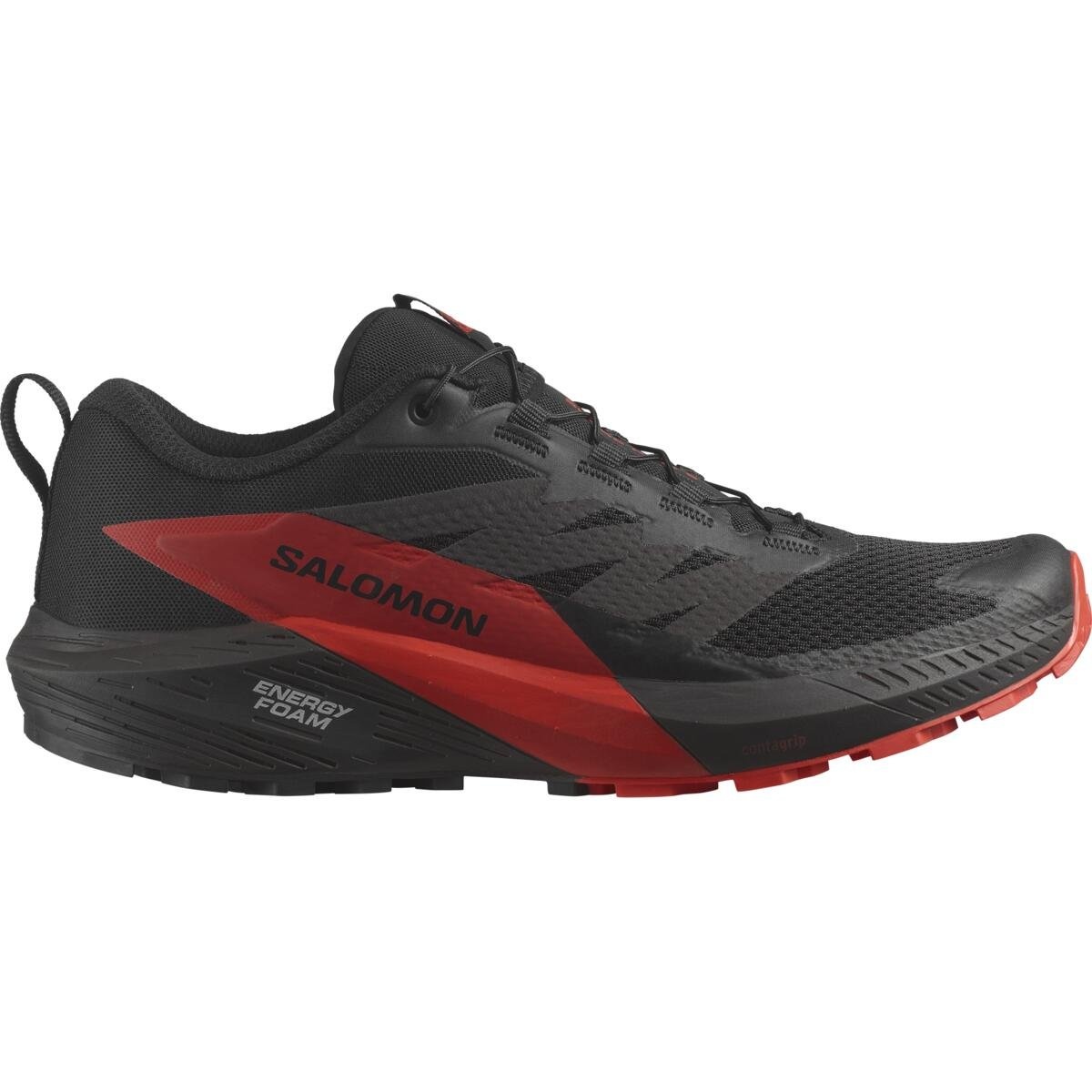 Salomon Sense ride 5 Black/Fiery Red/Black, EU 46 ⅔ Pánske topánky