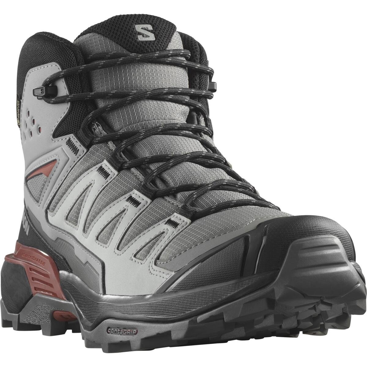 Salomon X ultra 360 Mid GTX Pewter/Black/Burnt Henna, EU 46 ⅔ Pánske turistické topánky