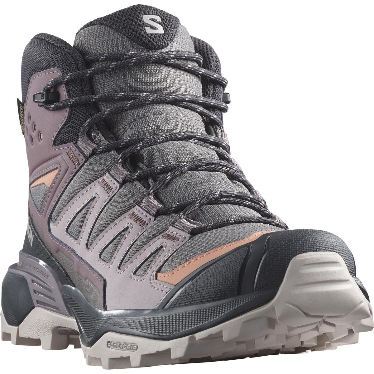 Salomon X ultra 360 Mid GTX Plum Kitten/Phantom/Cork, 38 Dámske turistické topánky