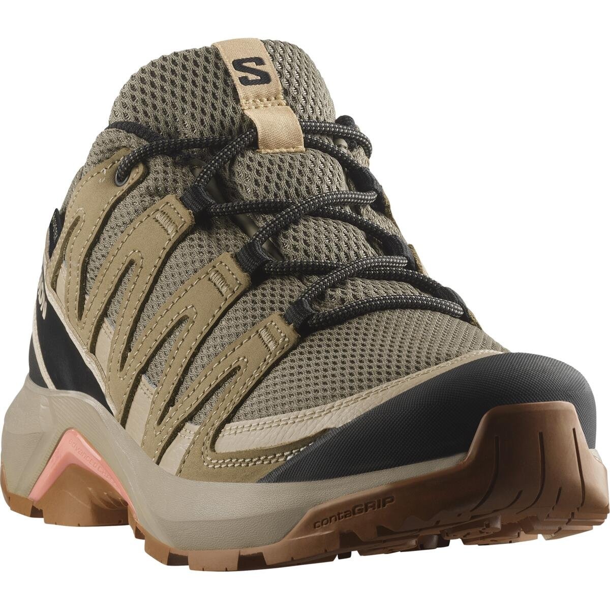 Salomon X-ADVENTURE RECON GTX Falcon/Desert Tan/Hyma Pink, 40 Dámske topánky
