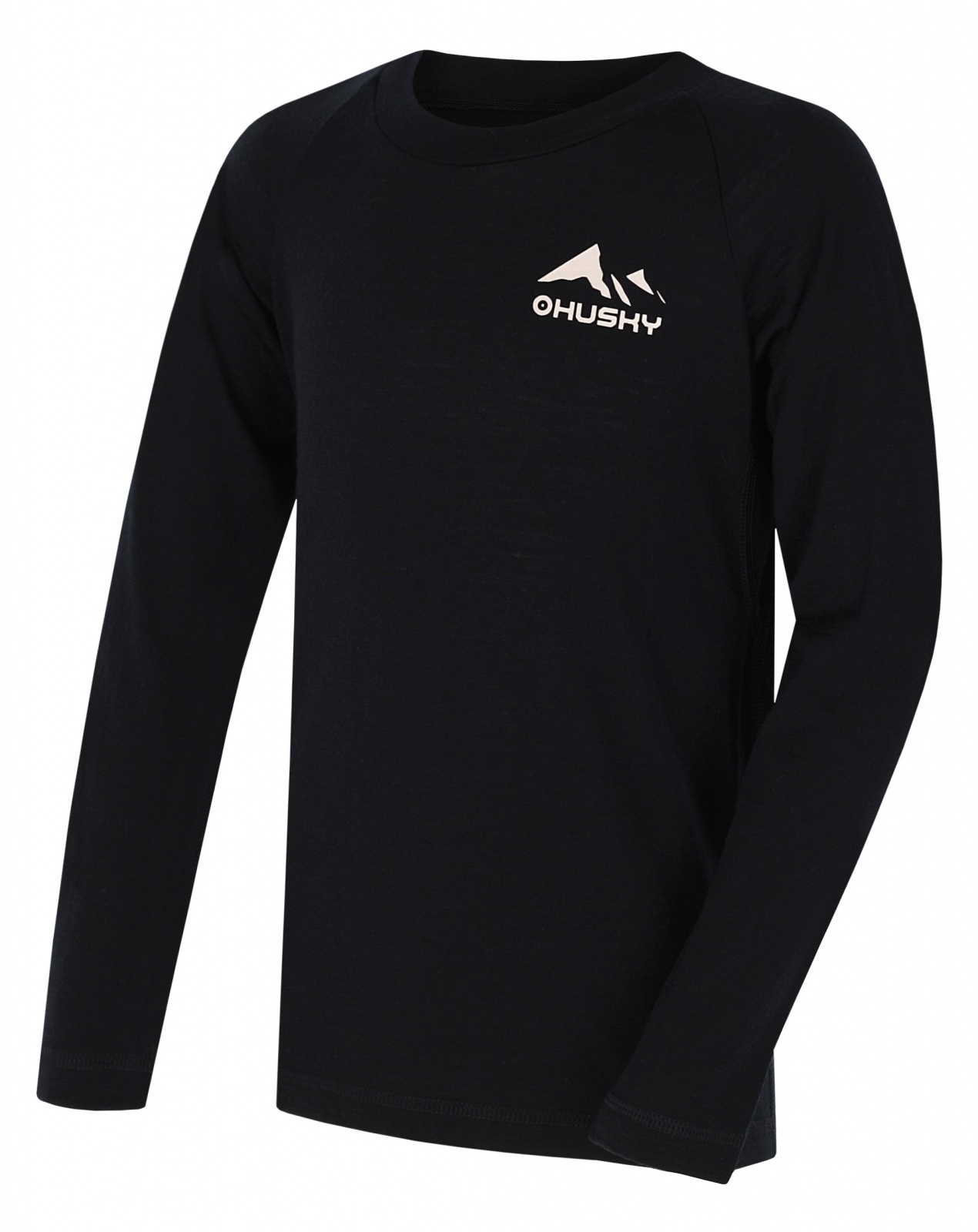 Husky Merbo K black, 128 Detské merino termoprádlo