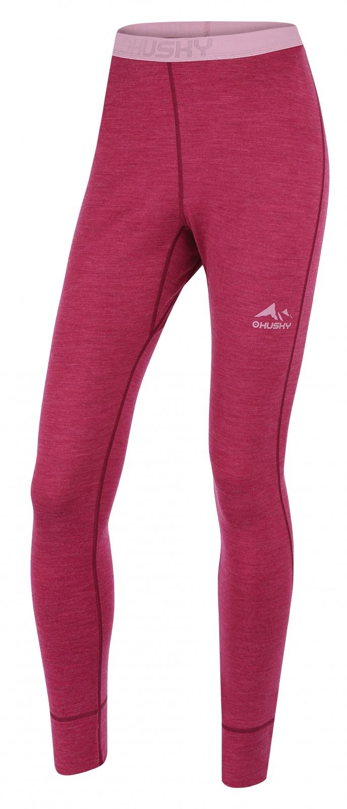 Husky Merea L faded bordo, XS Merino termoprádlo nohavice