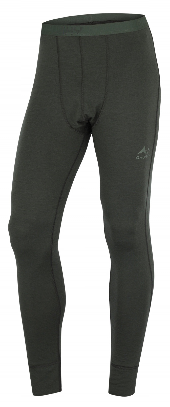 Husky Merea M green, XXXL Merino termoprádlo nohavice