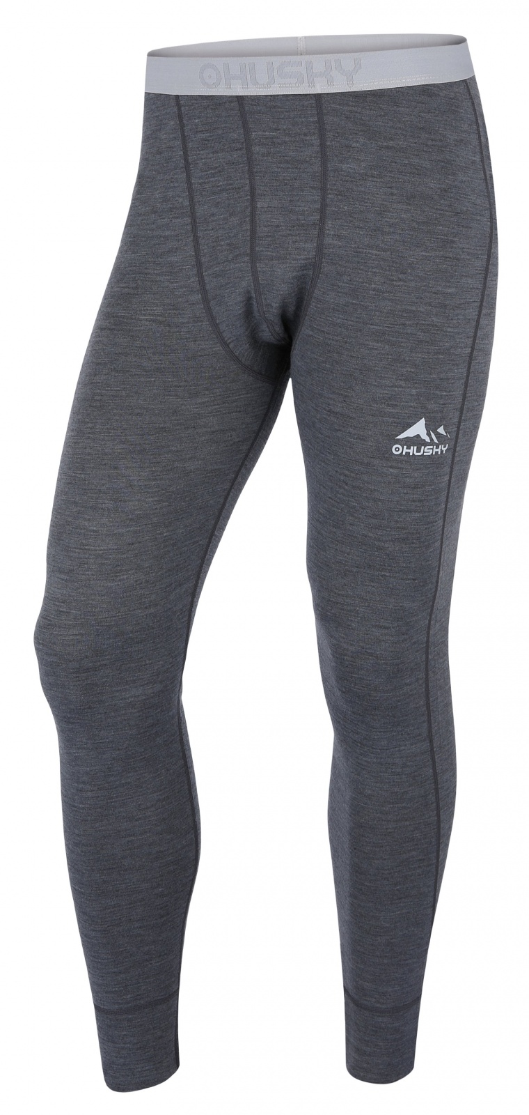 Husky Merea M dark grey/light grey, XXL Merino termoprádlo nohavice