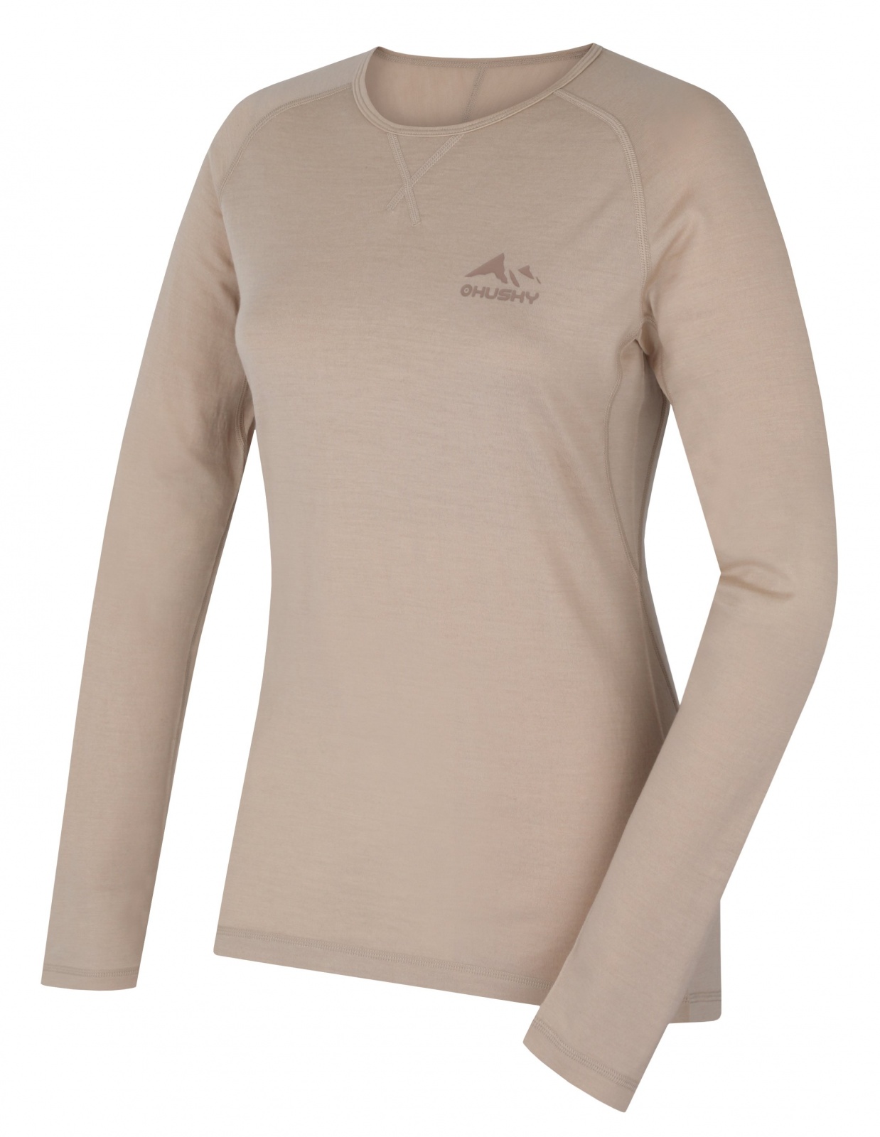 Husky Merow L beige, L Merino termoprádlo tričko