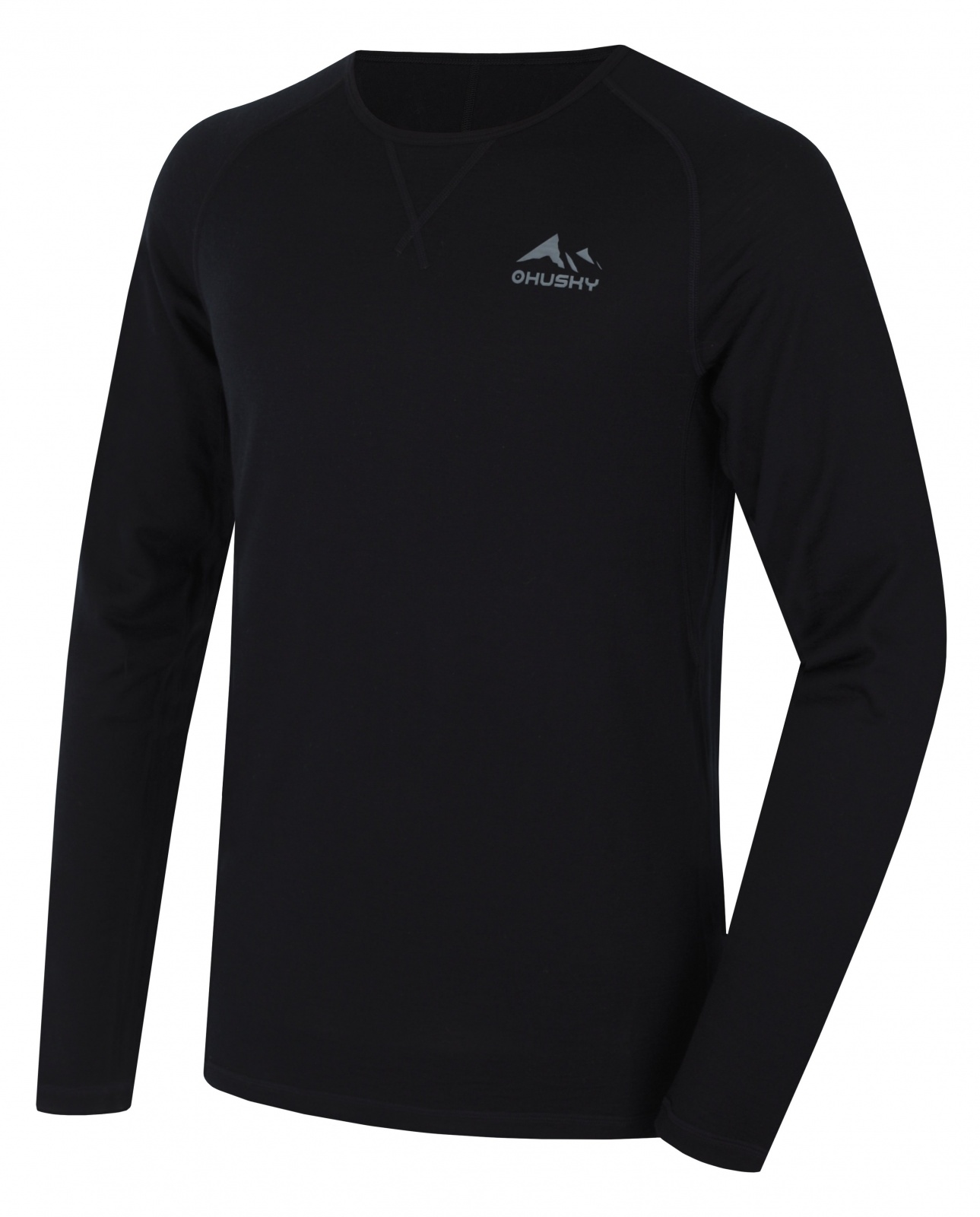 Husky Merow M black, S Merino termoprádlo tričko