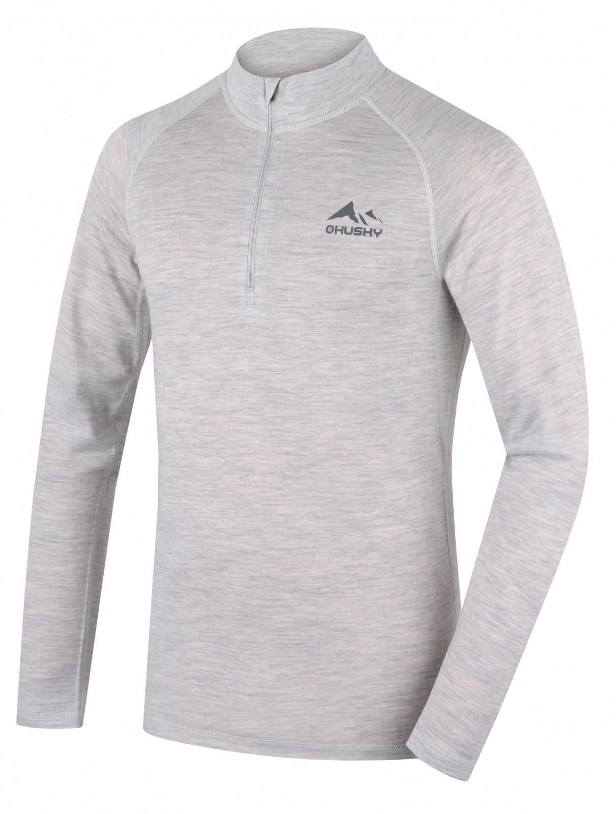 Husky Merow zips M light grey, L Merino termoprádlo tričko
