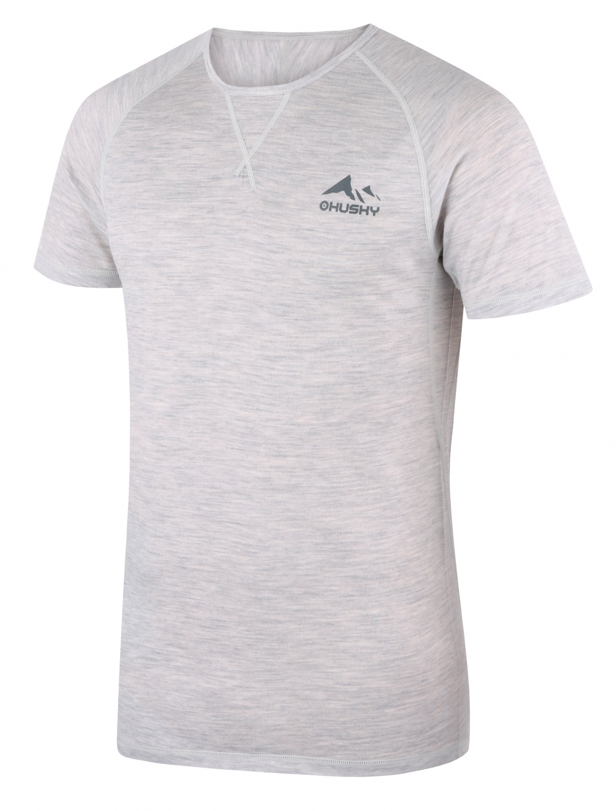 Husky Mersa M light grey, XXXL Merino termoprádlo tričko