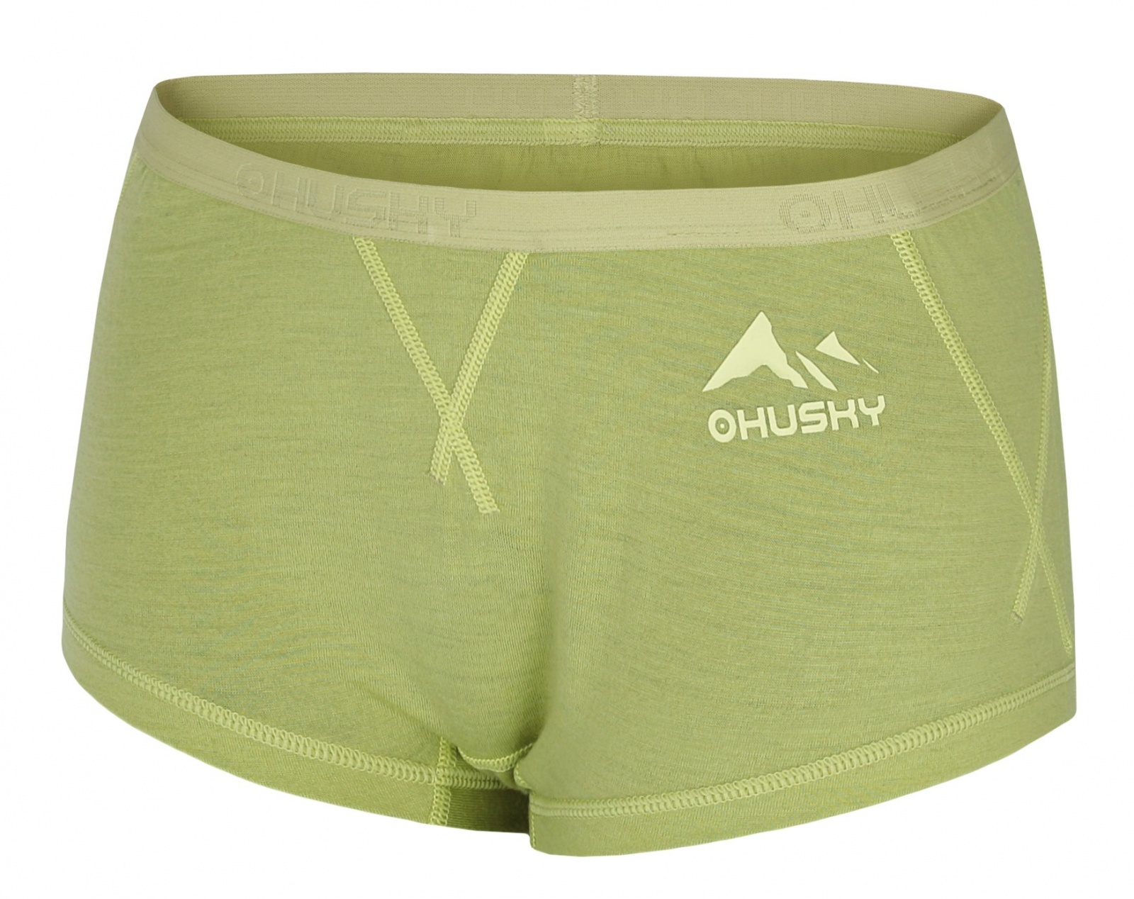 Husky Meties L light green, L Merino termoprádlo Nohavičky