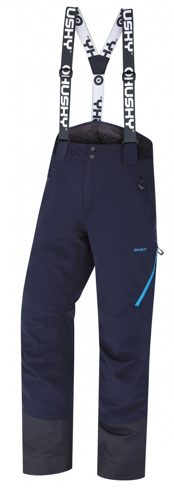 Husky Mitaly M black blue, L Pánske lyžiarske nohavice