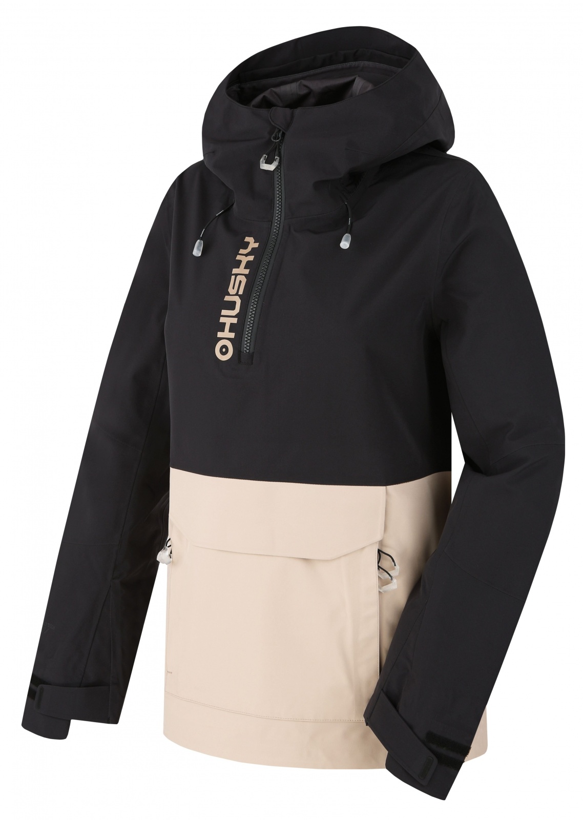 Husky Nabbi L black/beige, XS Dámska outdoorová bunda