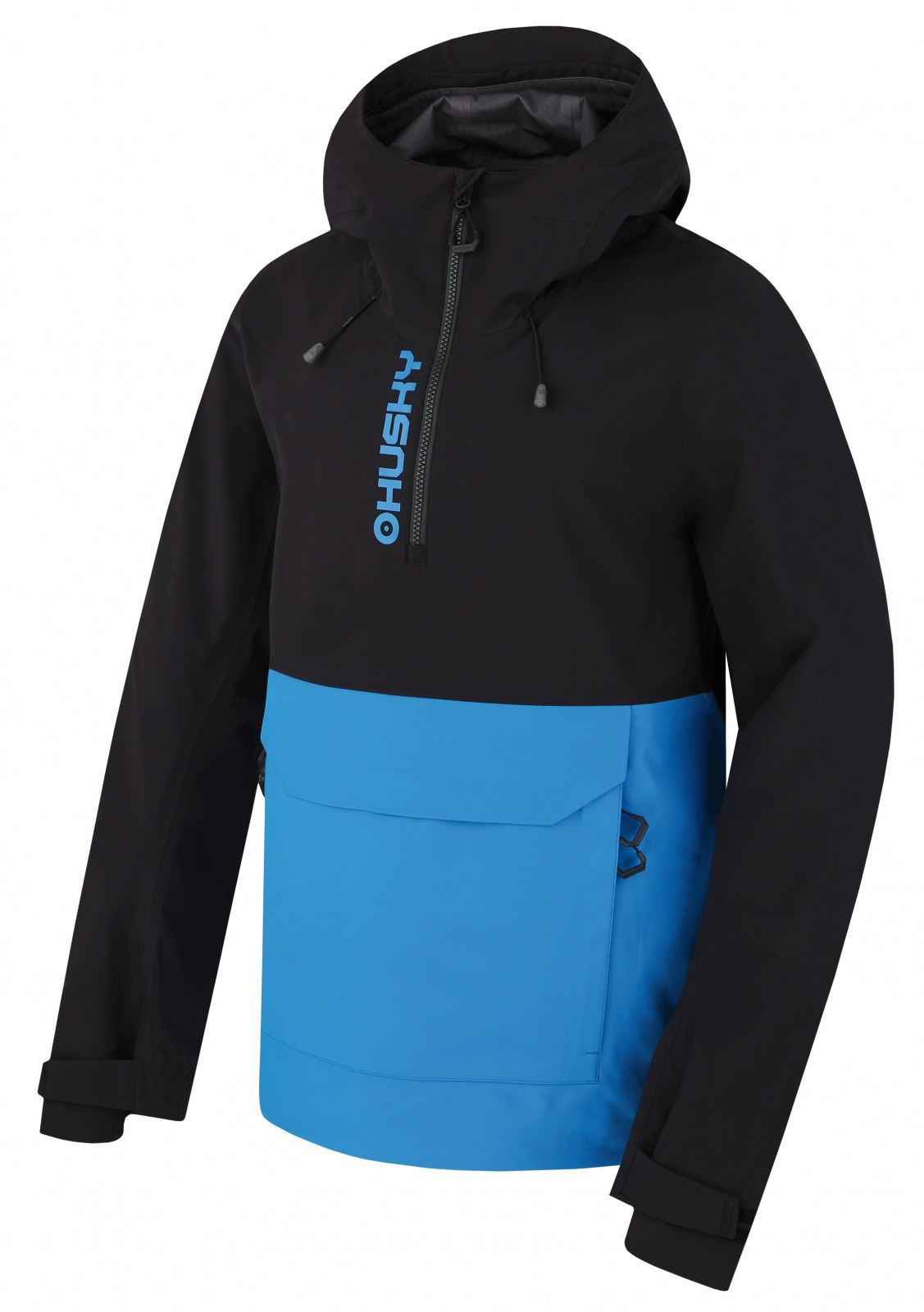 Husky Nabbi M black/neon blue, XL Pánska outdoorová bunda