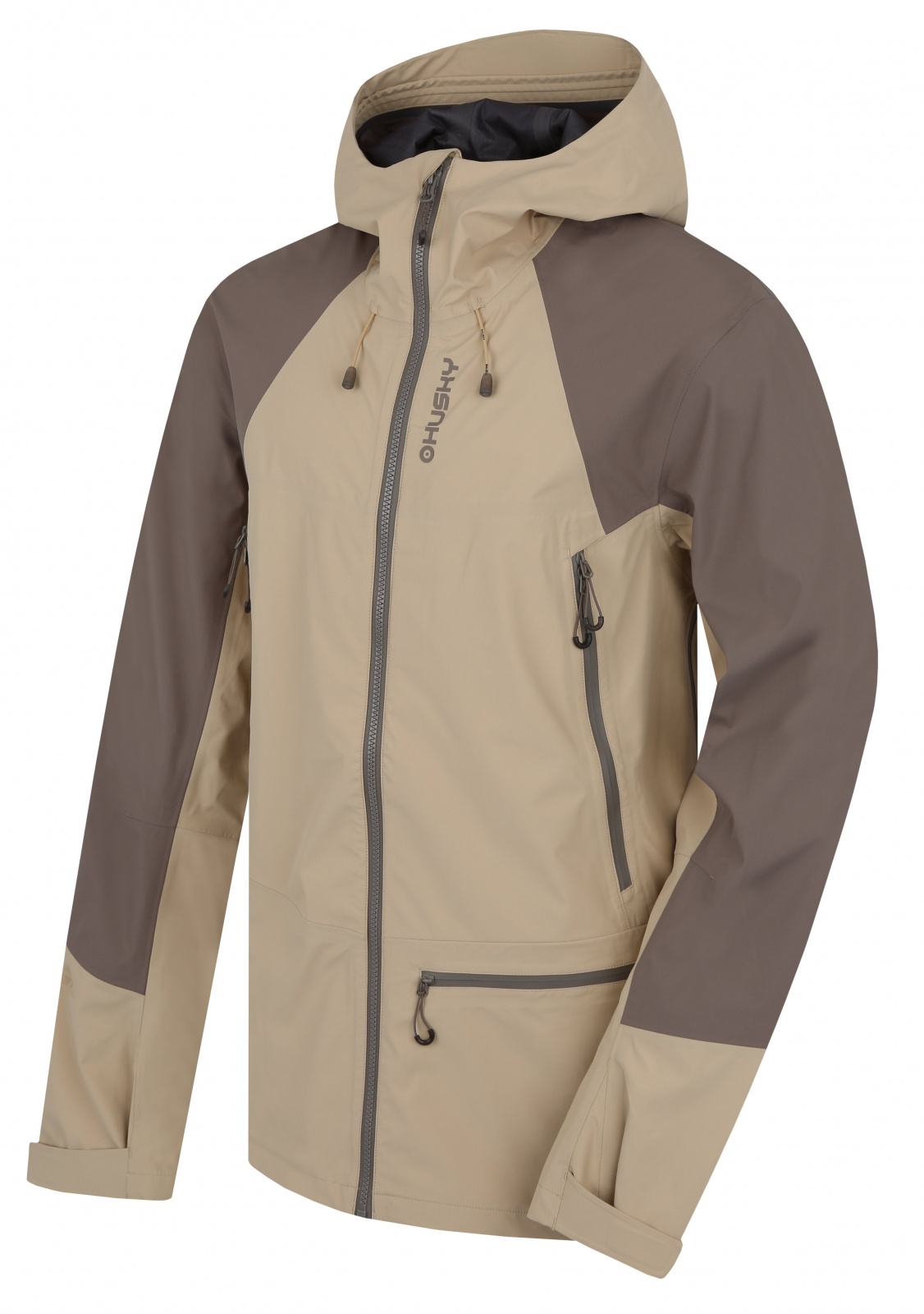 Husky Nanola M beige/grey, S Pánska hardshell bunda