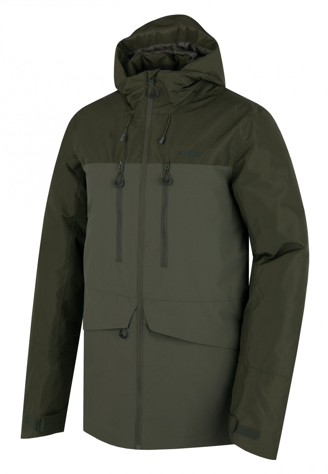 Husky Nebet M dark khaki, XXL Pánska plnená zimná bunda