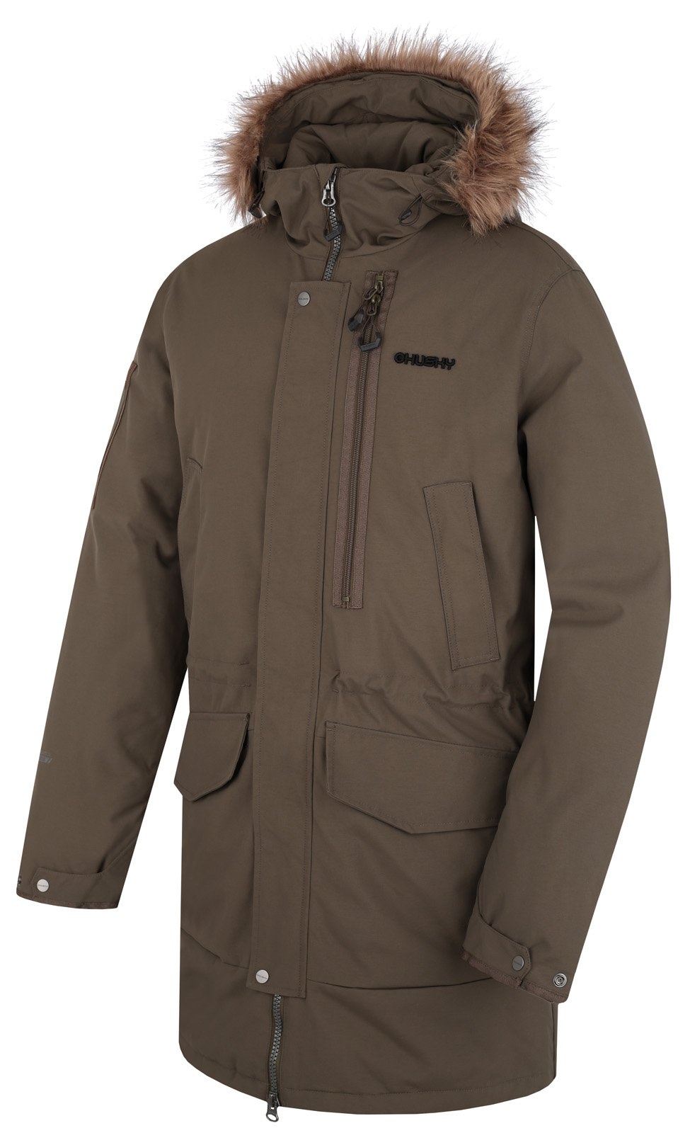 Husky Nelidas M deep khaki, L Pánsky zimný kabát