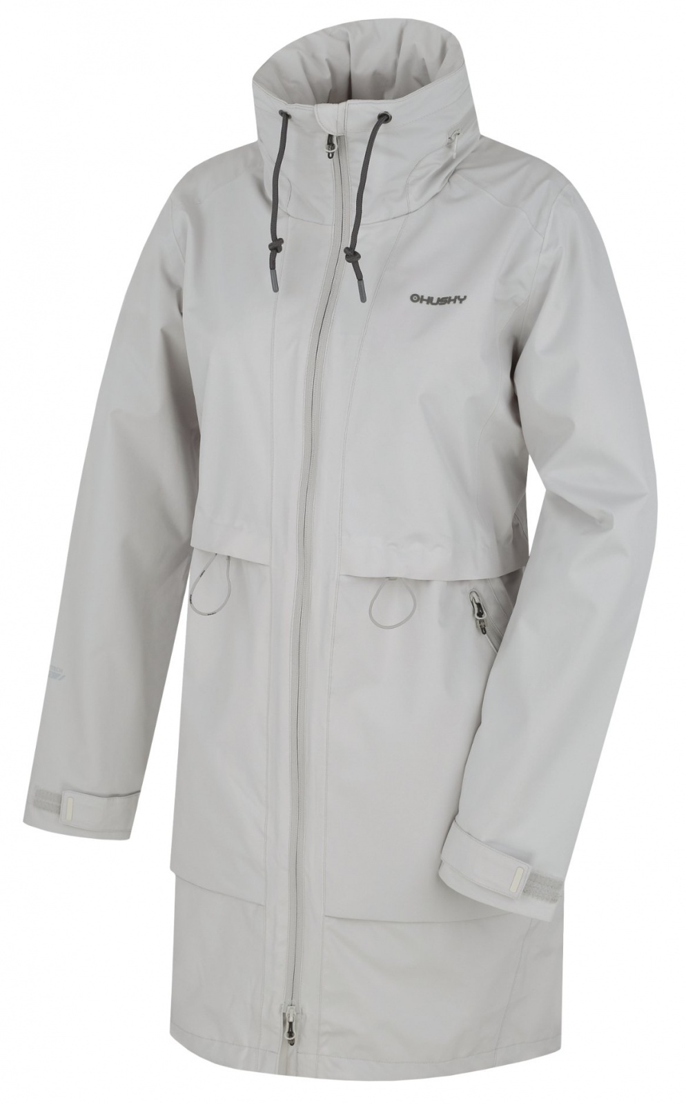 Husky Nevr L lt. grey, L Dámsky hardshell kabát