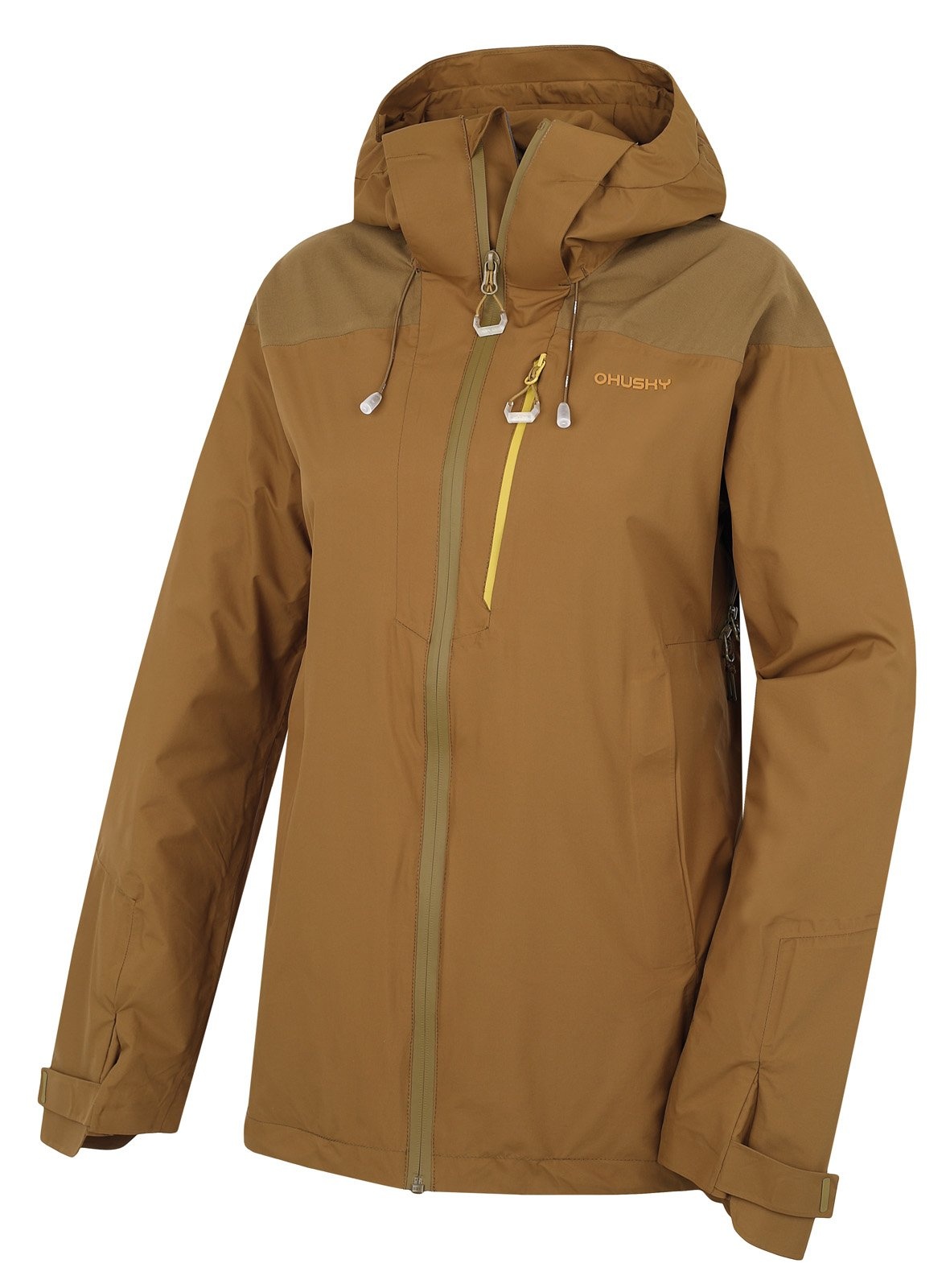 Husky Nicker L tm. khaki, XXL Dámska hardshellová bunda