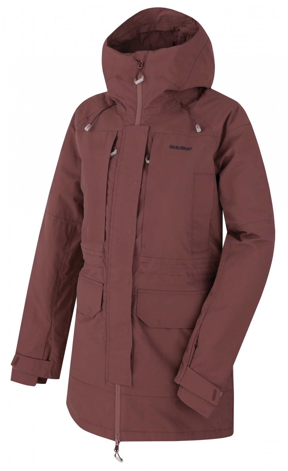 Husky Nigalo L dk. wine, L Dámska hardshell bunda