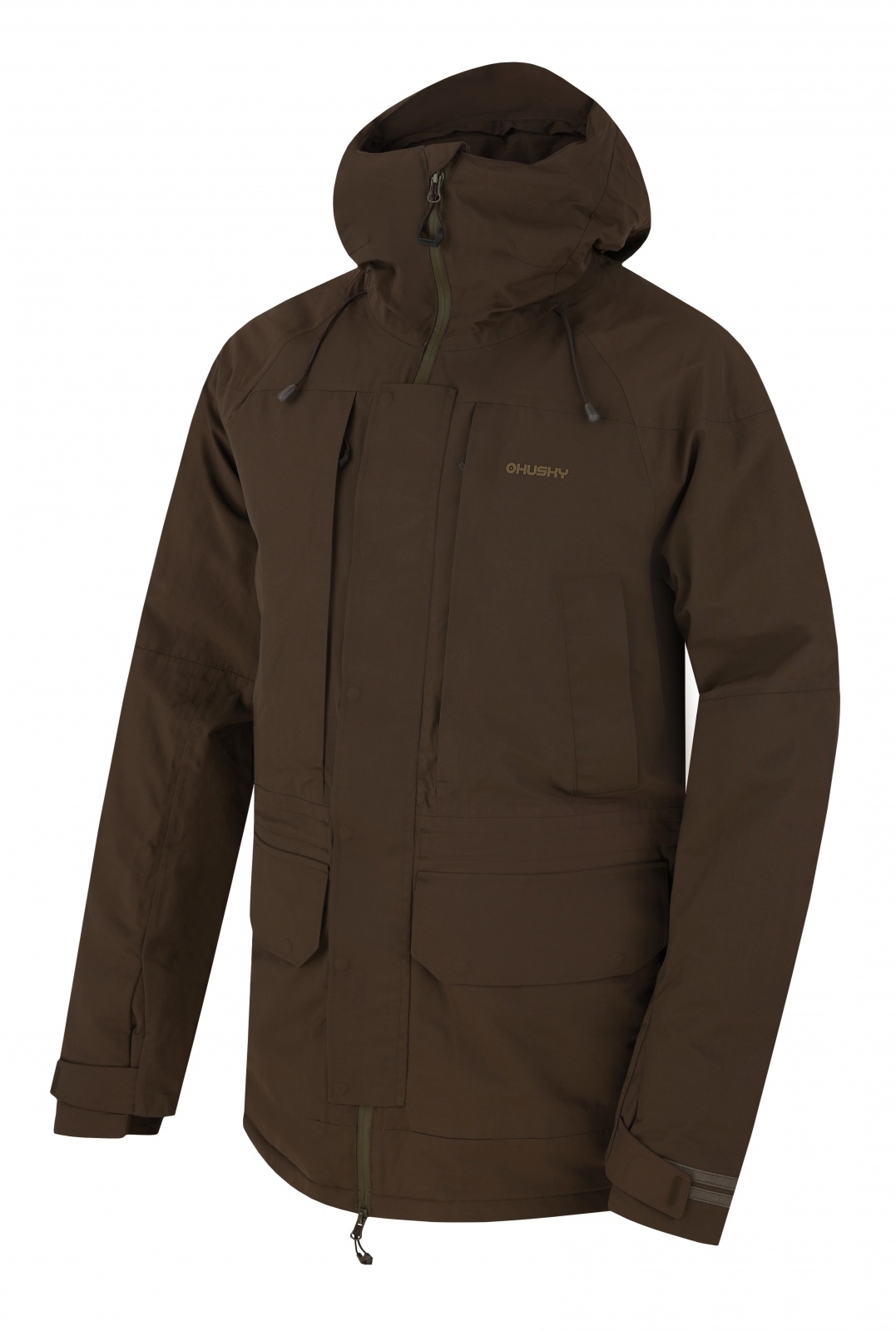 Husky Nigalo M deep khaki, XL Pánska hardshell bunda