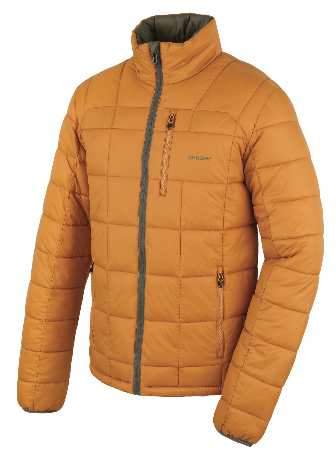 Husky Nodiq M mustard/khaki, XXXL Pánská plnená obojstranná bunda