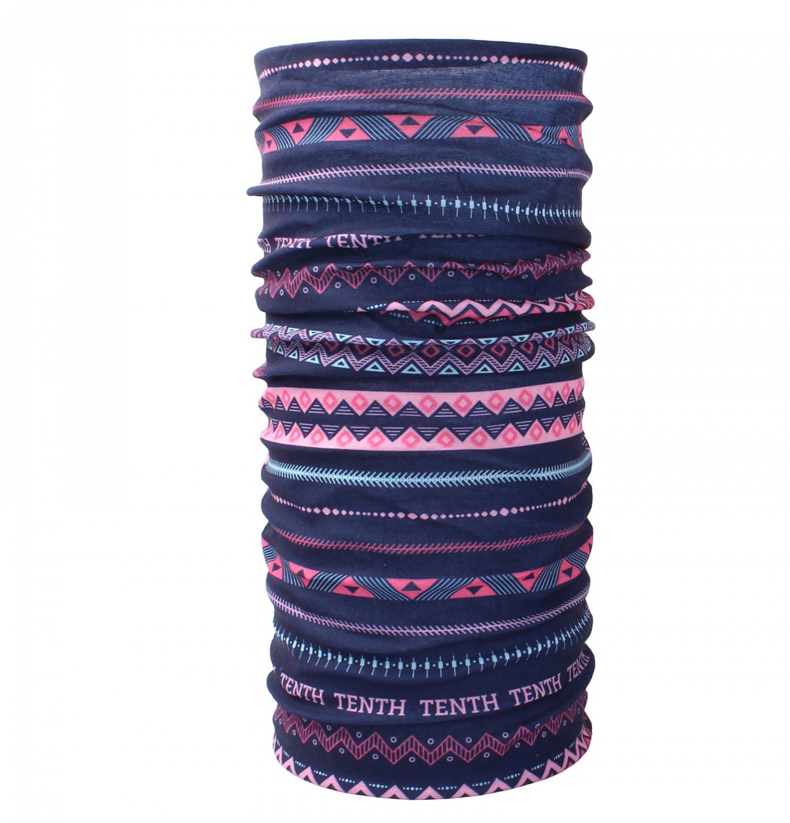 Husky Printemp pink triangle stripes, UNI multifunkčná šatka