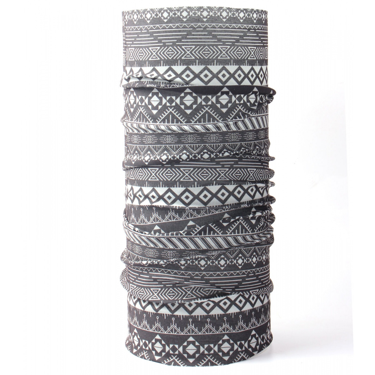 Husky Printemp grey triangle stripes, UNI multifunkčná šatka
