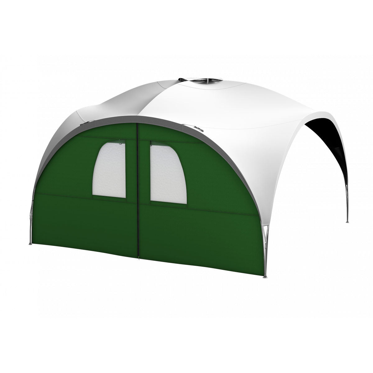 Husky  Zástena ZIPs Broof L zelená Príslušenstvo k prístrešku