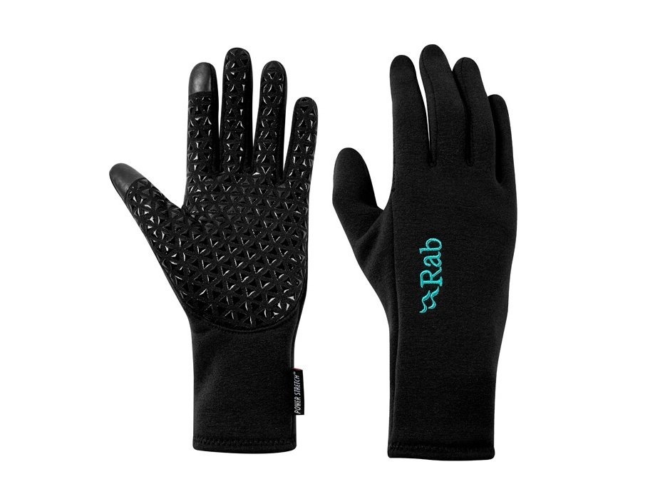 Rab Power Stretch Contact Grip black, M Dámske rukavice