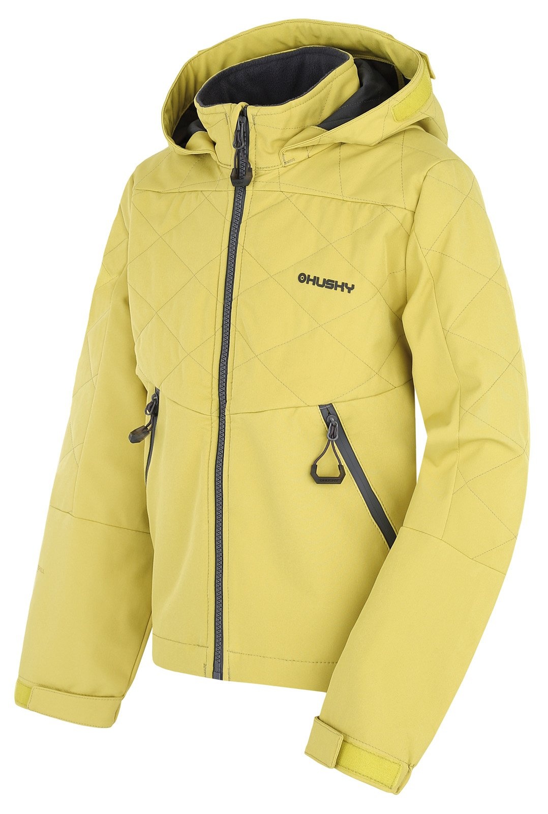 Husky Salex K lime green, 122 Detská softshell bunda