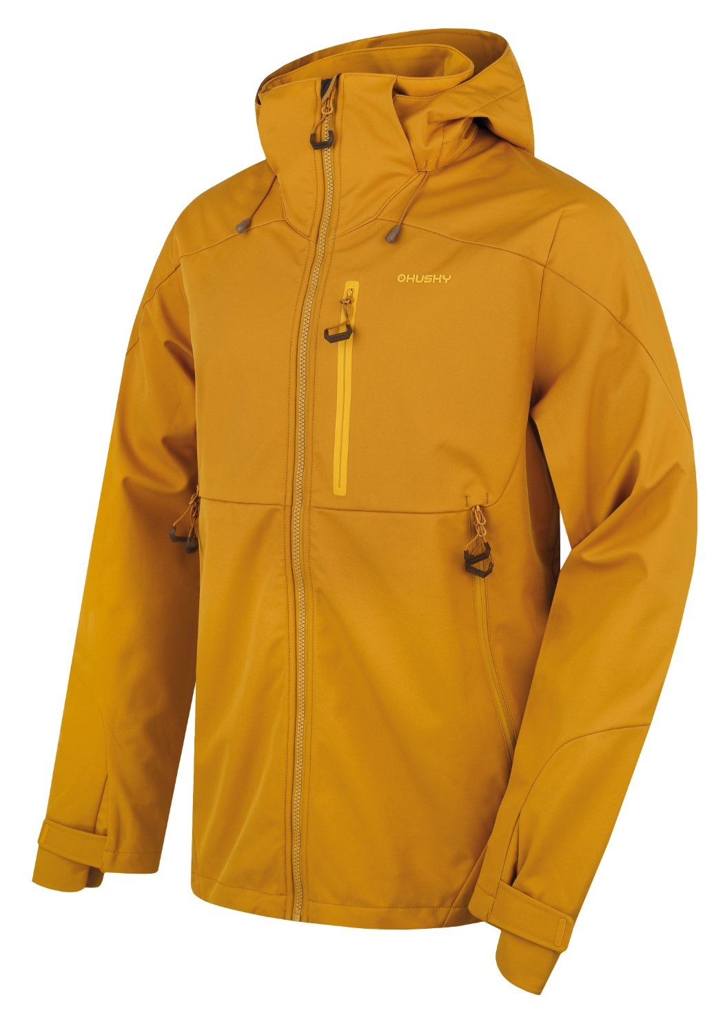 Husky Sauri M mustard, S Pánska softshell bunda