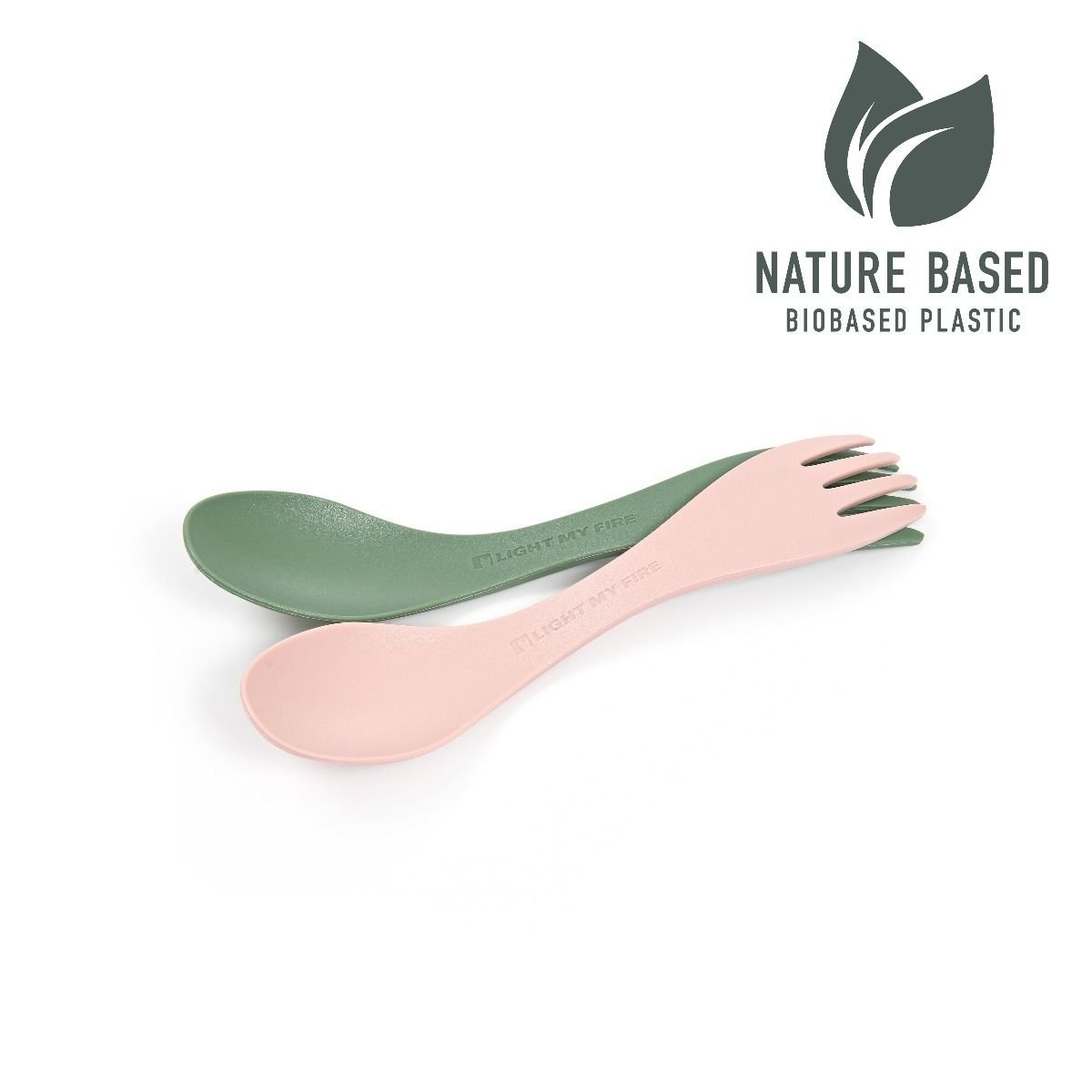 Light my fire Spork little BIO 2-pack mustyyellow/hazyblue Cestovný príbor