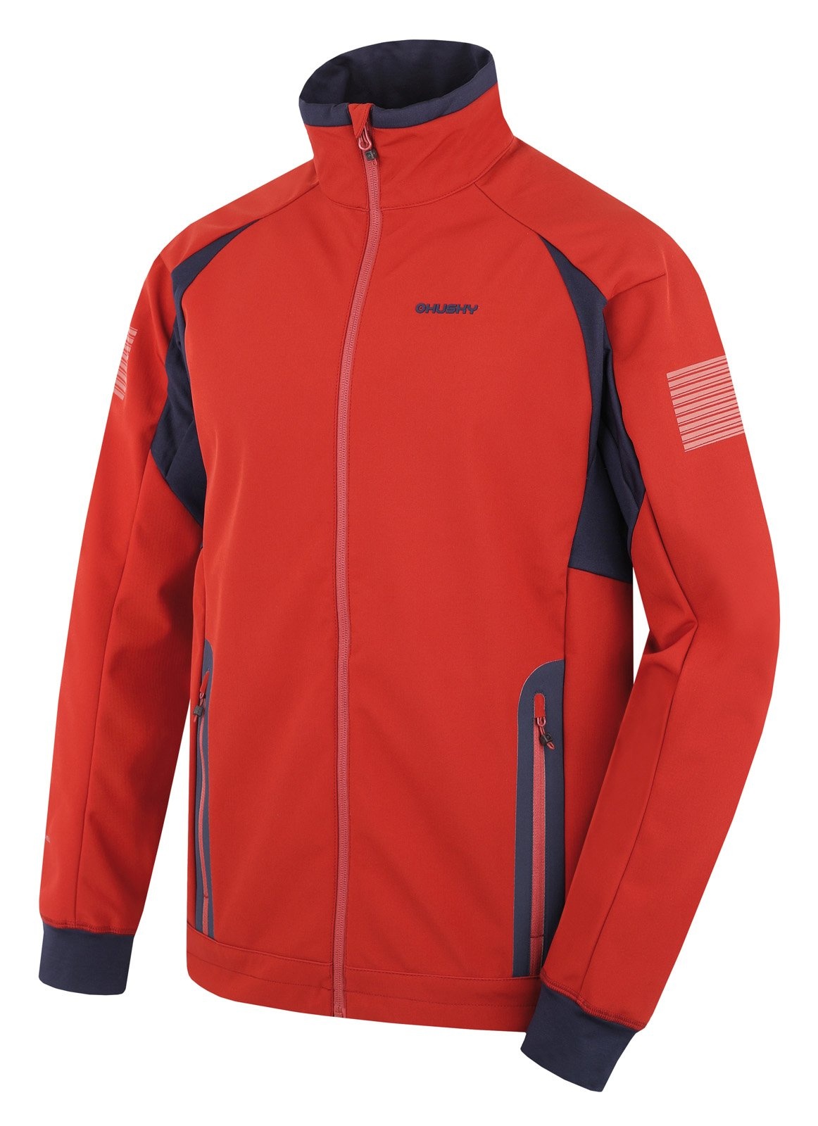 Husky Scooby M deep brick, M Pánska softshell bunda