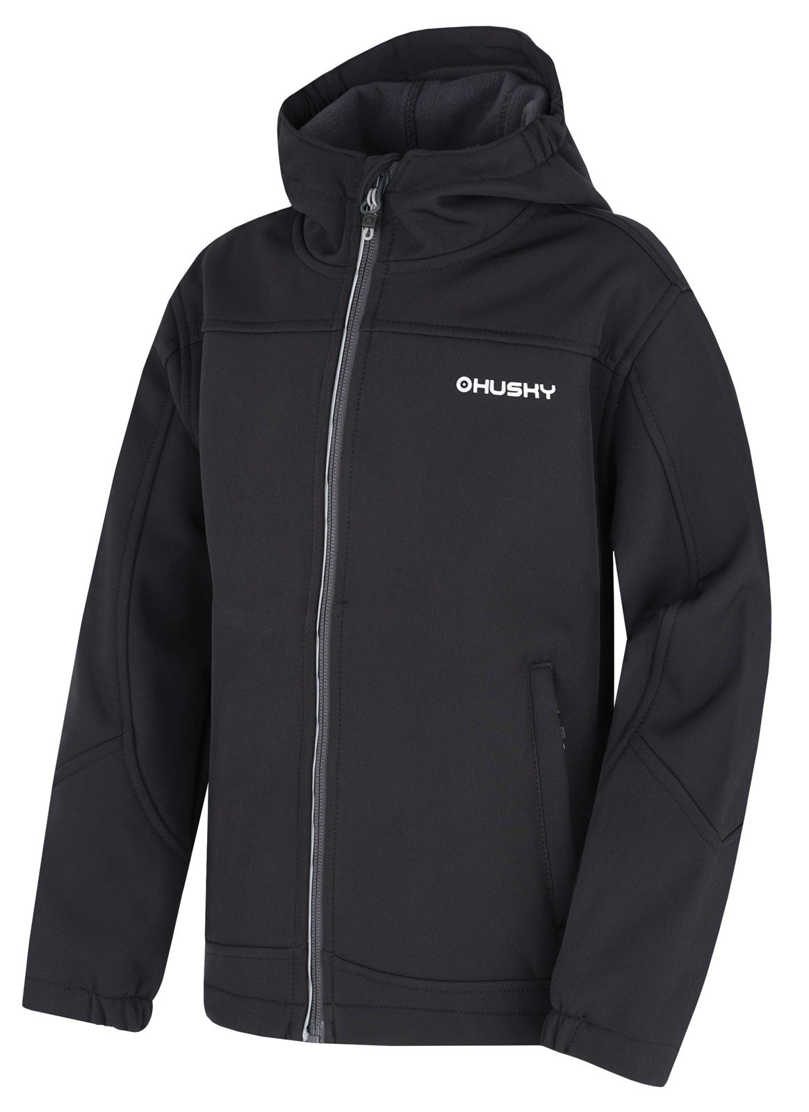 Husky Simbo K black, 112 Detská softshellová bunda