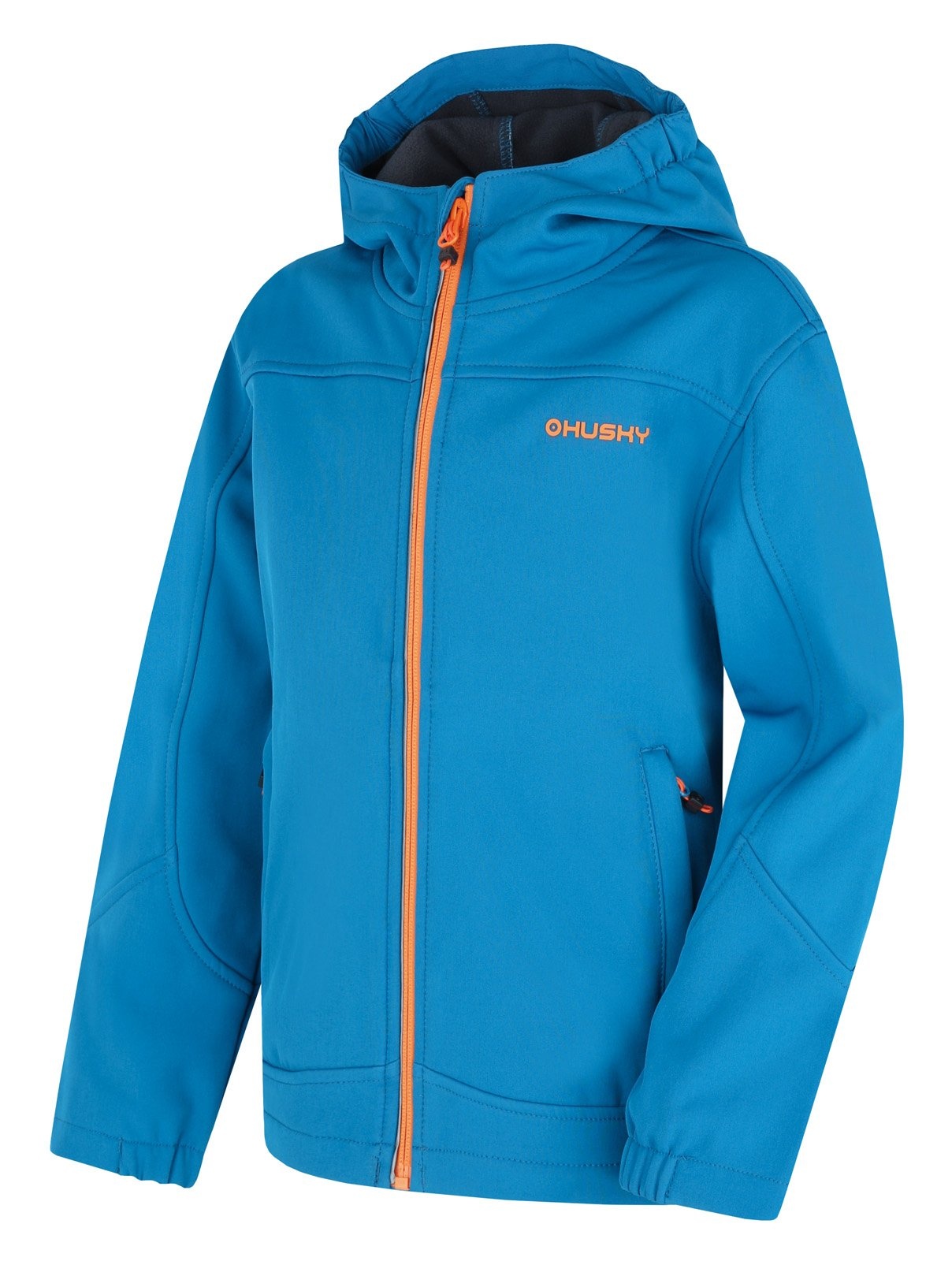 Husky Simbo K blue, 164 Detská softshellová bunda