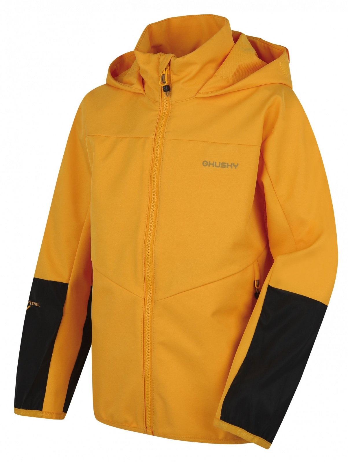 Husky Sonny K yellow, 164 Detská softshell bunda