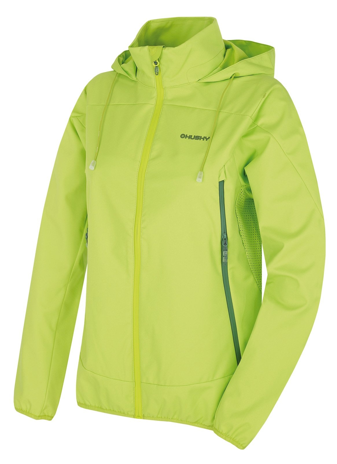Husky Sonny L jas. zelená, S Dámska softshell bunda
