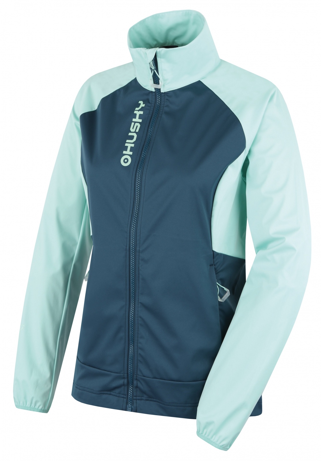 Husky  Suli L mint/turquoise, L Dámska softshell bunda